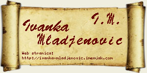 Ivanka Mlađenović vizit kartica